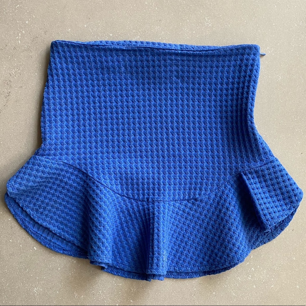 Zara Blue Mini Skirt